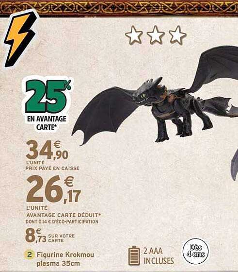 Figurine Krokmou plasma 35cm