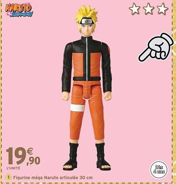 Figurine méga Naruto articulée 30 cm