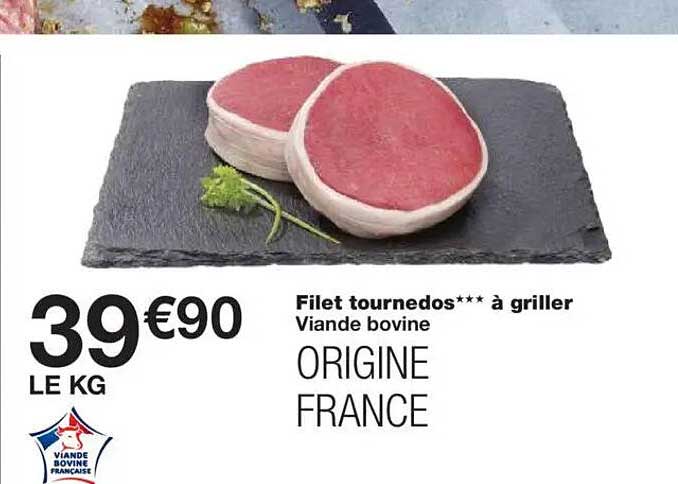 Filet tournedos*** à griller