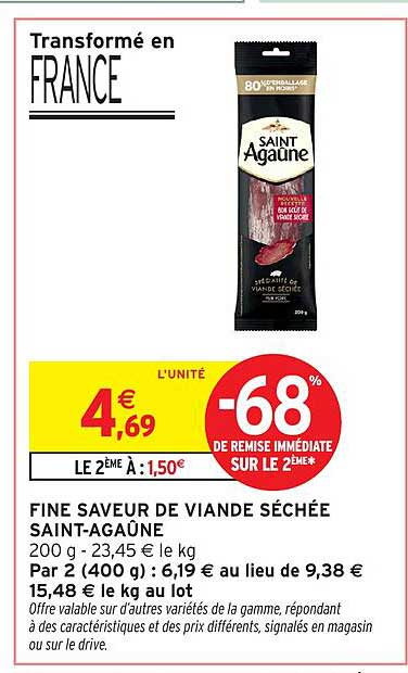 FINE SAVEUR DE VIANDE SÉCHÉE SAINT-AGAUNE