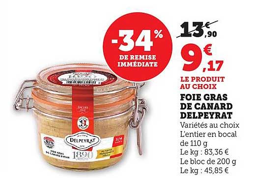 FOIE GRAS DE CANARD DELPEYRAT