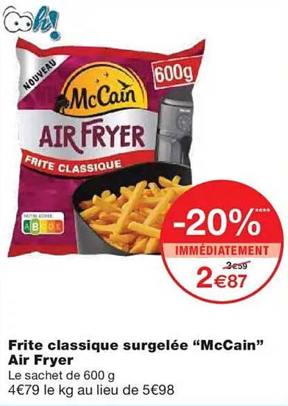 Frite classique surgelée “McCain” Air Fryer