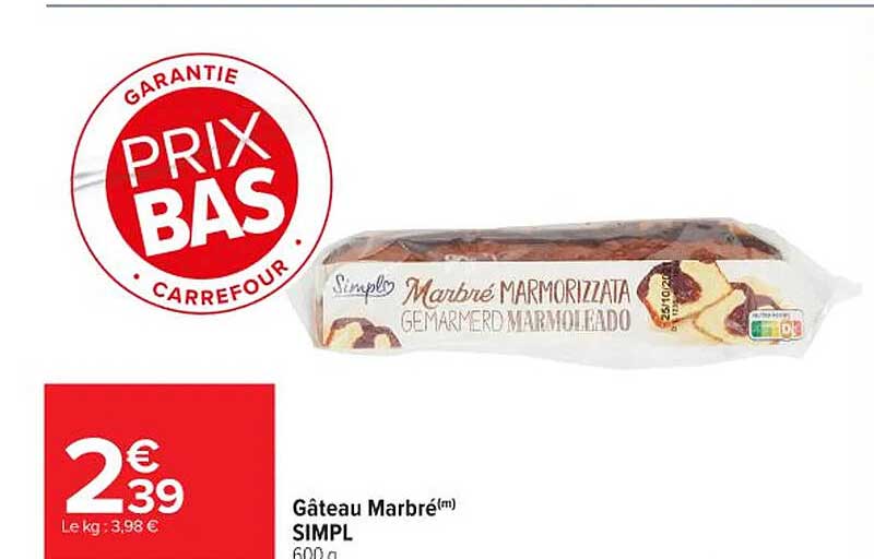Gâteau Marbré(m) SIMPL