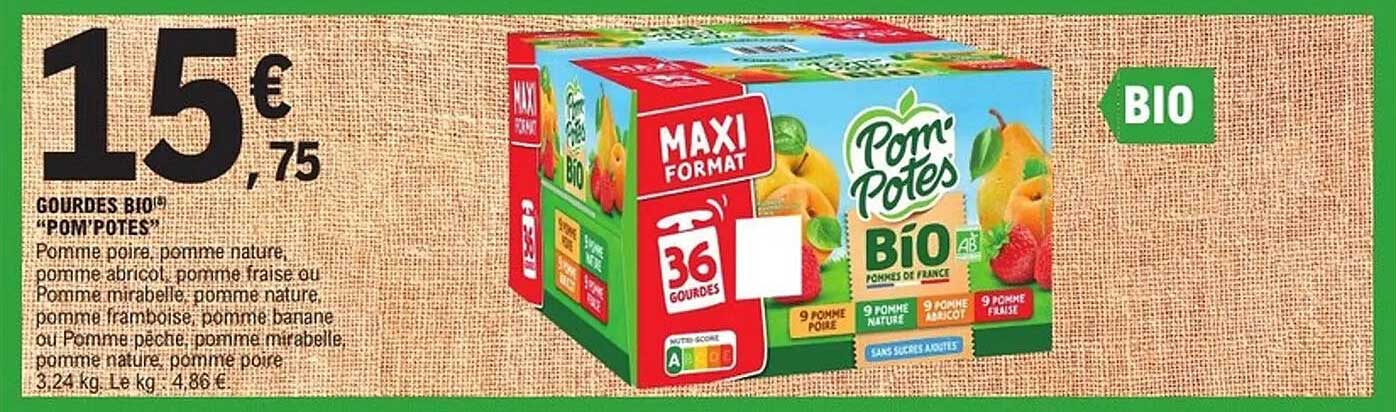 GOURDES BIO® "POM'POTES"