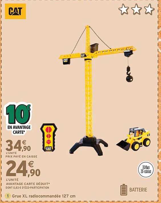 Grue XL télécommandée 127 cm