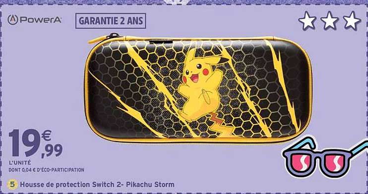Housse de protection Switch 2- Pikachu Storm