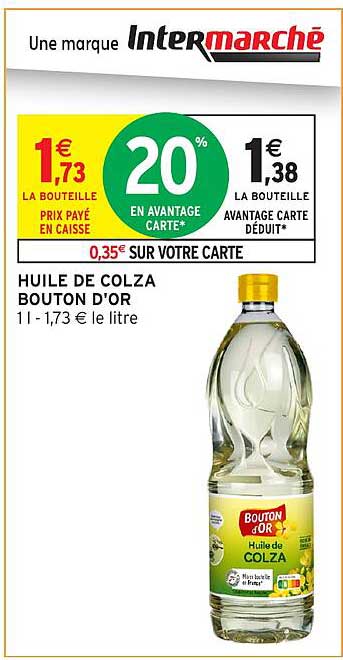 HUILE DE COLZA BOUTON D'OR
