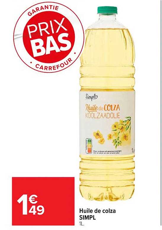 Huile de colza SIMPL 1L