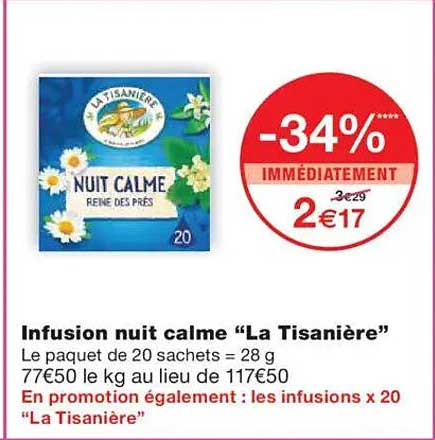 Infusion nuit calme "La Tisanière"