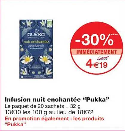 Infusion nuit enchantée "Pukka"