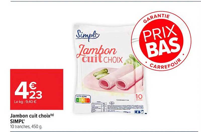 Jambon cuit choix SIMPL'