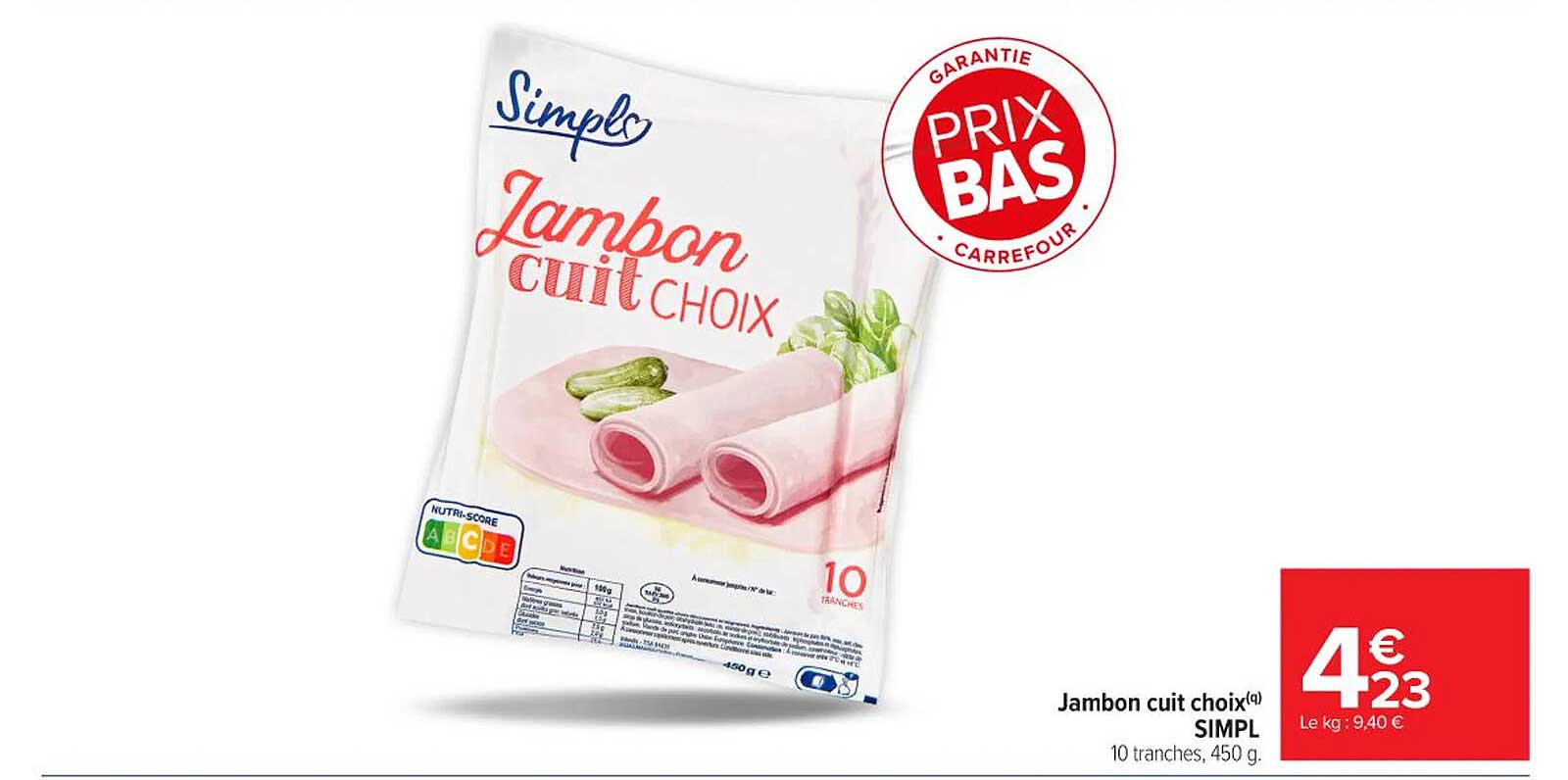 Jambon cuit choix SIMPL