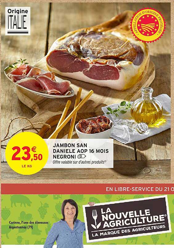 JAMBON SAN DANIELE AOP 16 MOIS NEGRONI