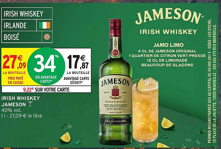 JAMESON IRISH WHISKEY