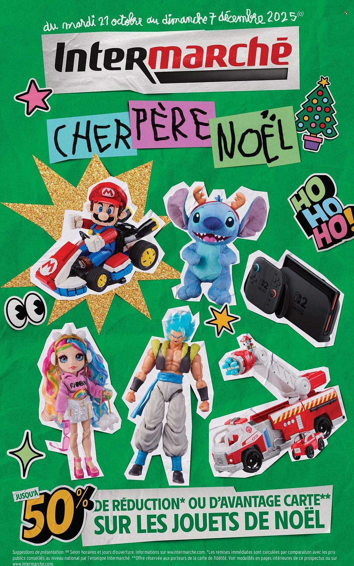 Jusqu'à 50% de réduction* ou d'avantage carte** sur les jouets de Noël