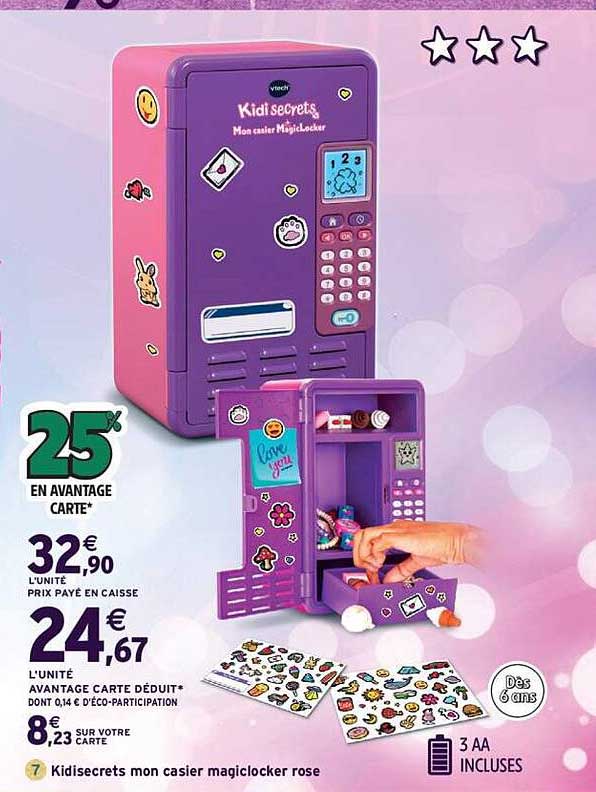KidiSecrets Mon casier MagicLocker rose