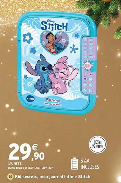 Kidisecrets, mon journal intime Stitch