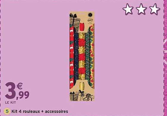 Kit 4 rouleaux + accessoires