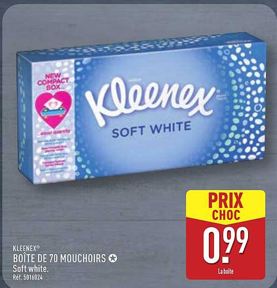 KLEENEX® BOÎTE DE 70 MOUCHOIRS