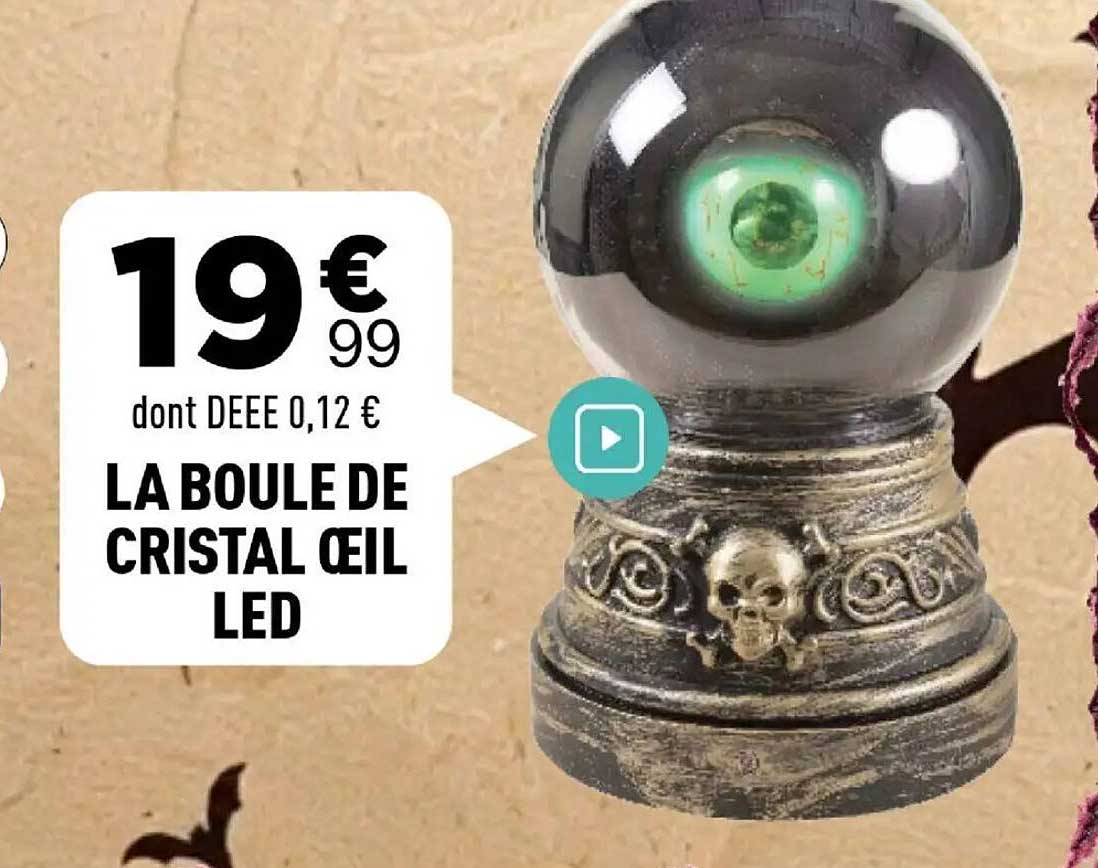 LA BOULE DE CRISTAL ŒIL LED