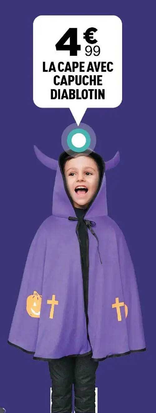 LA CAPE AVEC CAPUCHE DIABLOTIN