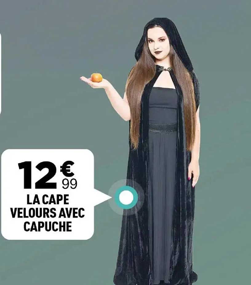 LA CAPE VELOURS AVEC CAPUCHE