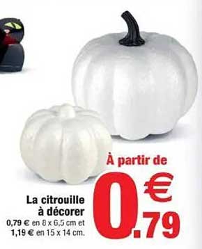 La citrouille à décorer