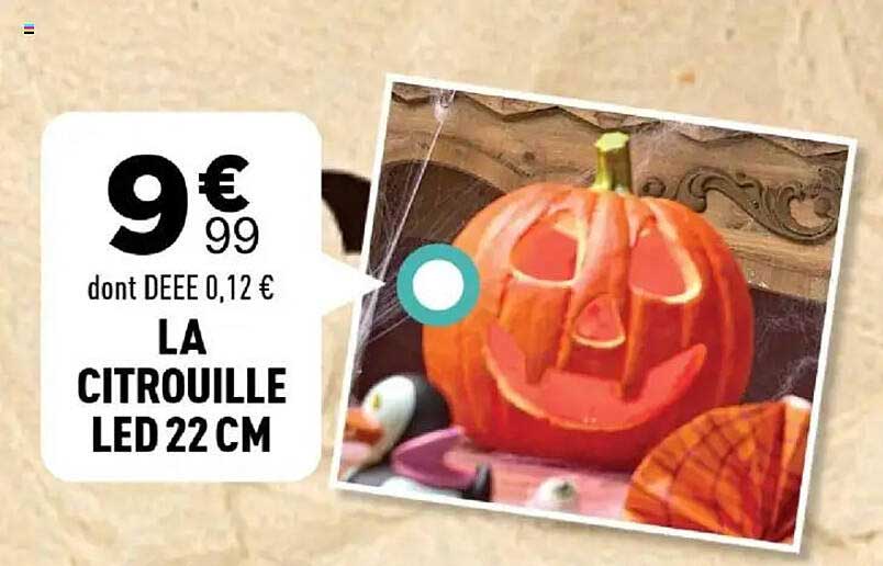 LA CITROUILLE LED 22 CM