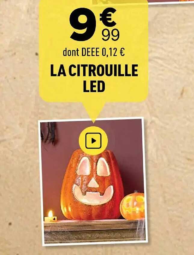 LA CITROUILLE LED