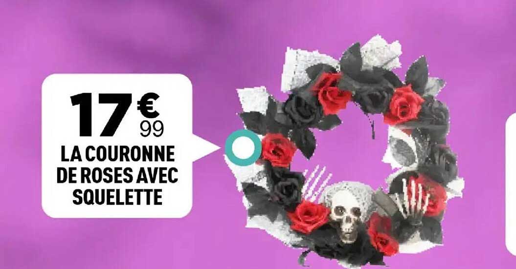 LA COURONNE DE ROSES AVEC SQUELETTE