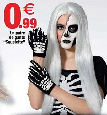 La paire de gants "Squelette"