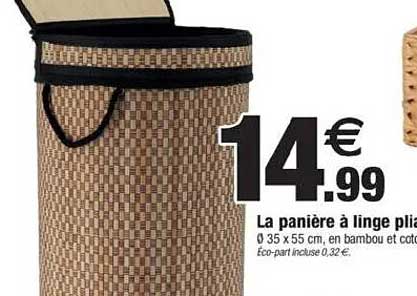 La panière à linge pliable
