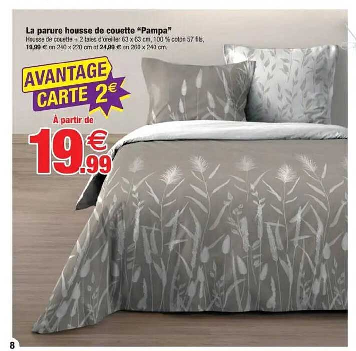La parure housse de couette “Pampa”