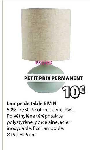 Lampe de table EIVIN
