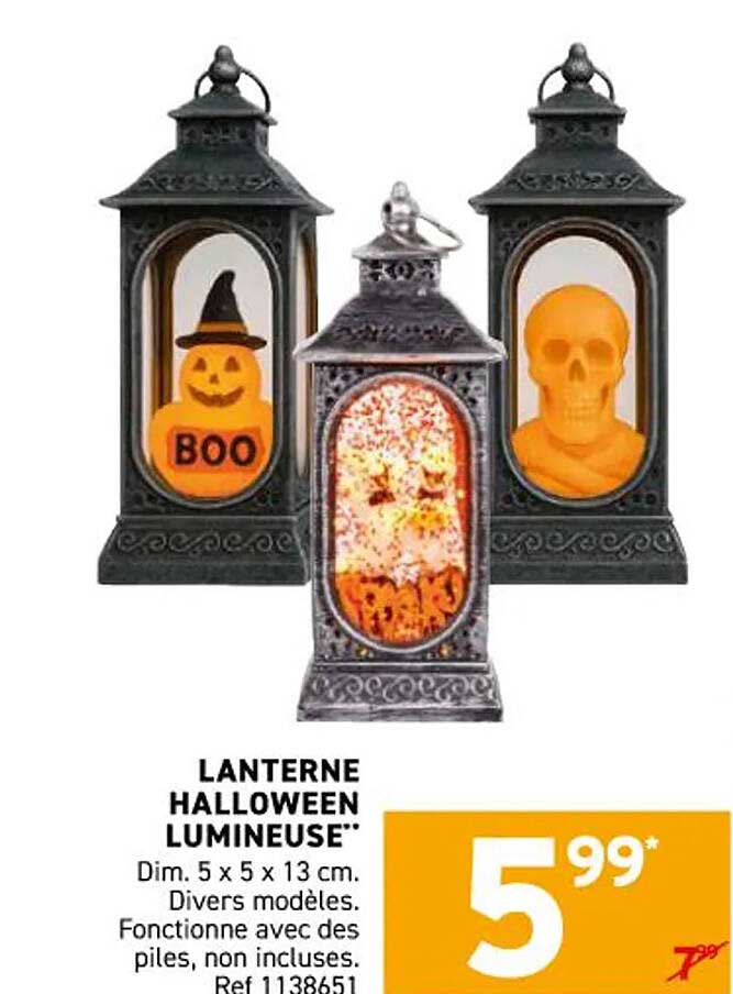 LANTERNE HALLOWEEN LUMINEUSE