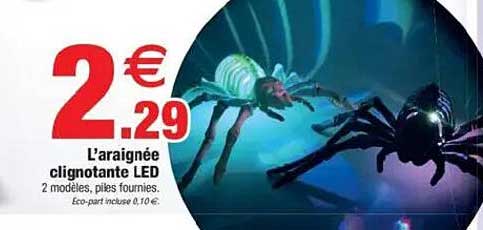 L'araignée clignotante LED