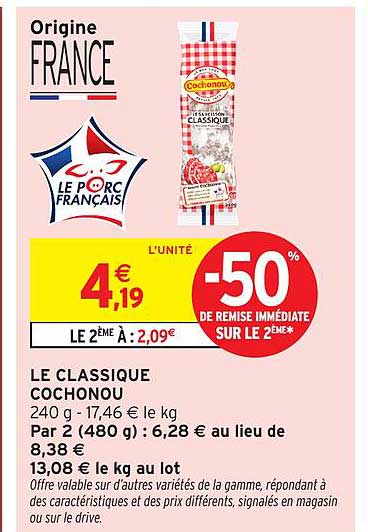 LE CLASSIQUE COCHONOU