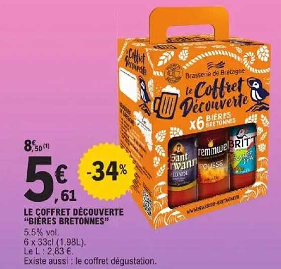 LE COFFRET DÉCOUVERTE "BIÈRES BRETONNES"
