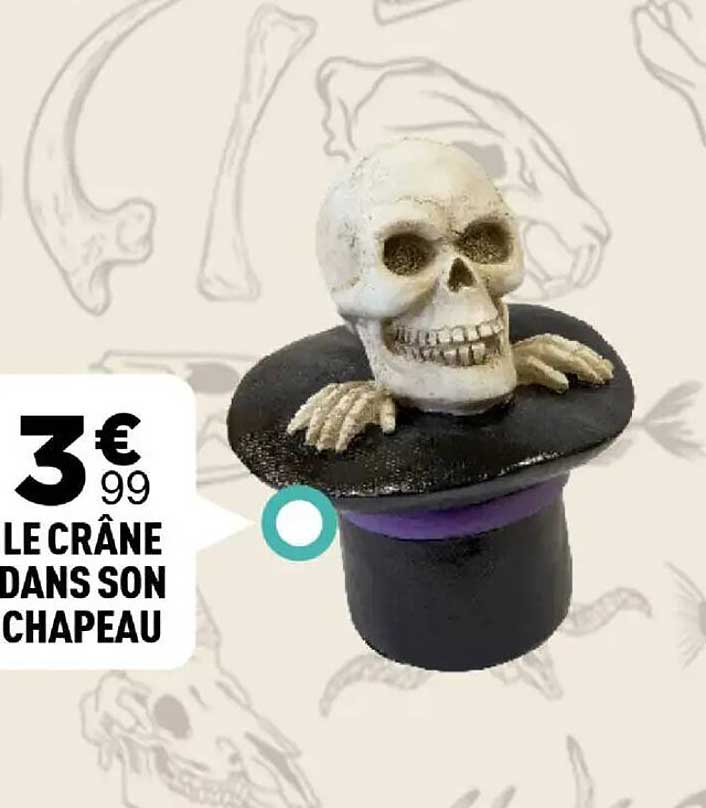 LE CRÂNE DANS SON CHAPEAU