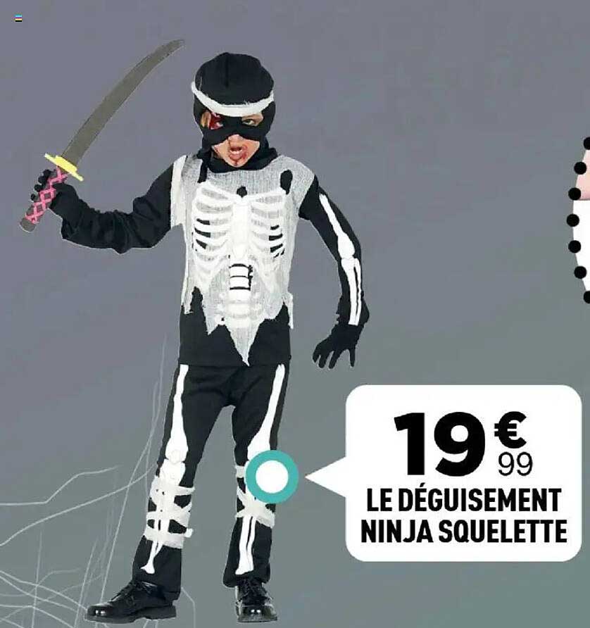 LE DÉGUISEMENT NINJA SQUELETTE
