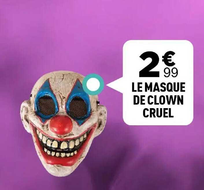 LE MASQUE DE CLOWN CRUEL