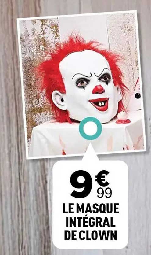 LE MASQUE INTÉGRAL DE CLOWN