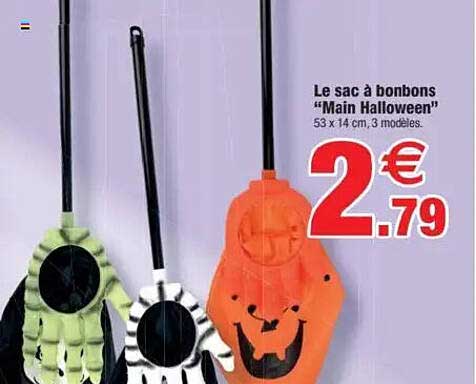 Le sac à bonbons "Main Halloween"