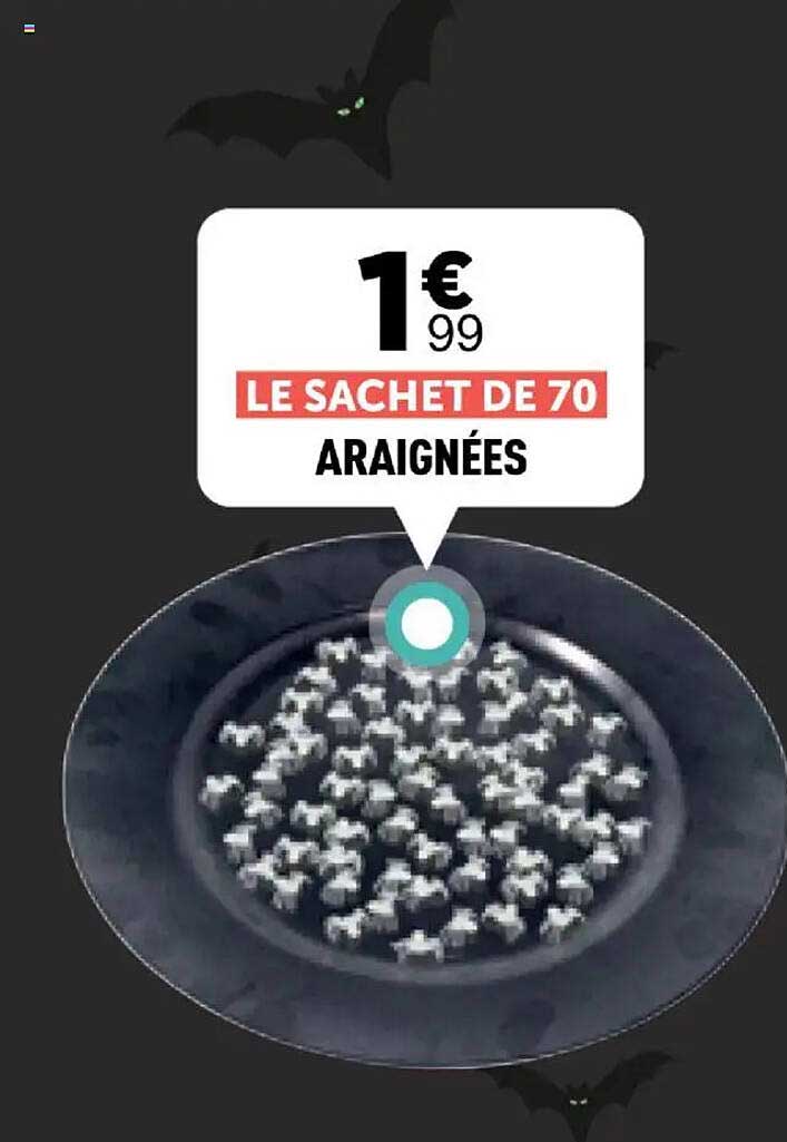 LE SACCHET DE 70 ARAIGNÉES