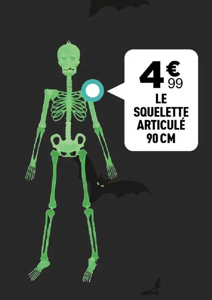 LE SQUELETTE ARTICULÉ 90 CM