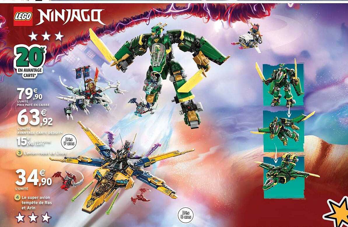 LEGO NINJAGO - 20% EN AVANTAGE CARTE