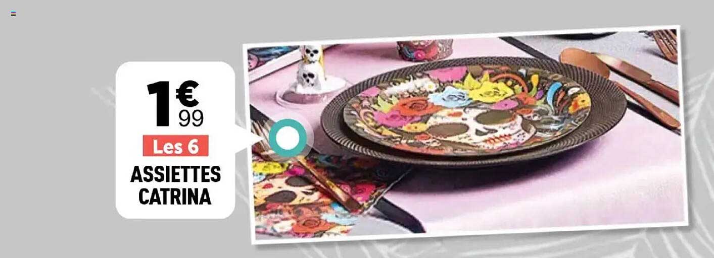 Les 6 ASSIETTES CATRINA