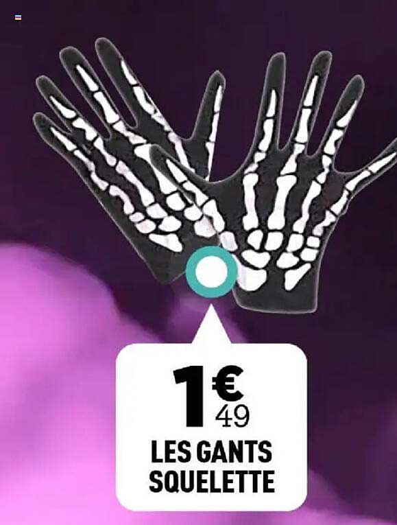 LES GANTS SQUELETTE