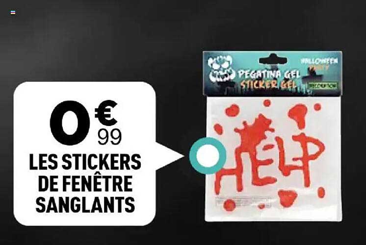 LES STICKERS DE FENÊTRE SANGLANTS