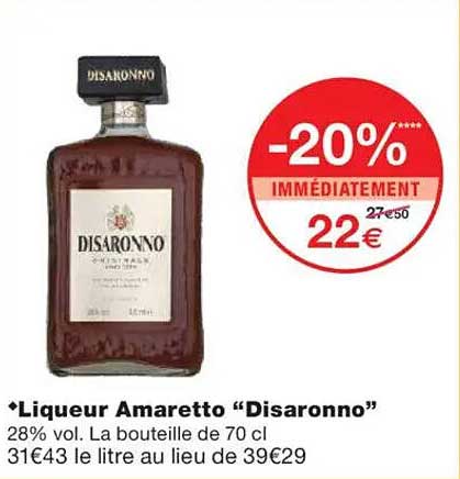 Liqueur Amaretto "Disaronno"